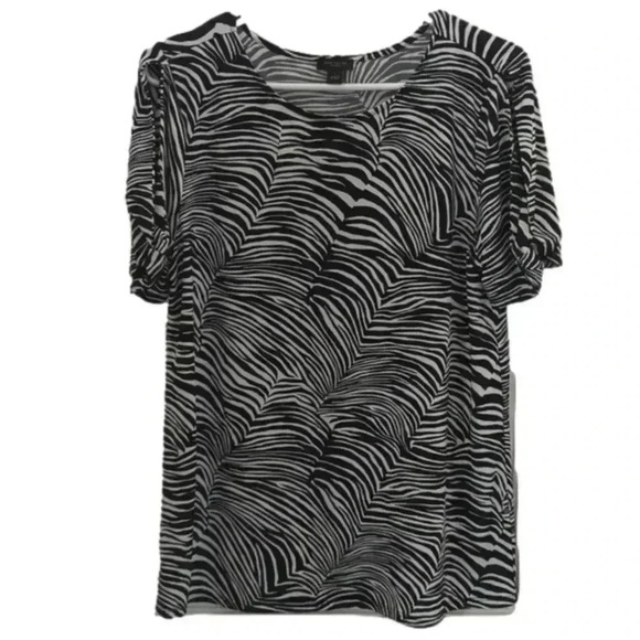 Ann Taylor women's zebra print blouse - Picture 1 of 8